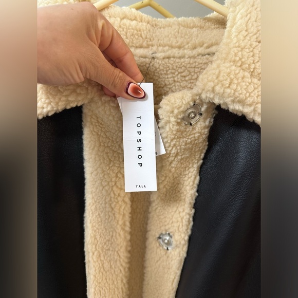 NWT Raven Reversible Faux Shearling Coat. - Picture 4 of 9